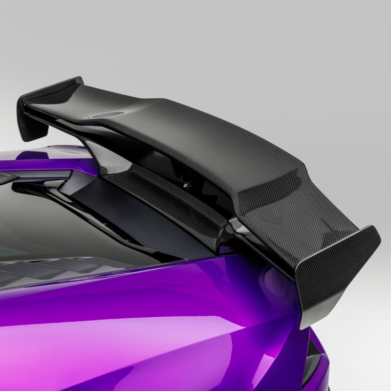 Lamborghini Huracan EVO Monza Edizione Rear Wing w/ Integrated Decklid by Vorsteiner Carbon Fiber PP 2×2 Glossy