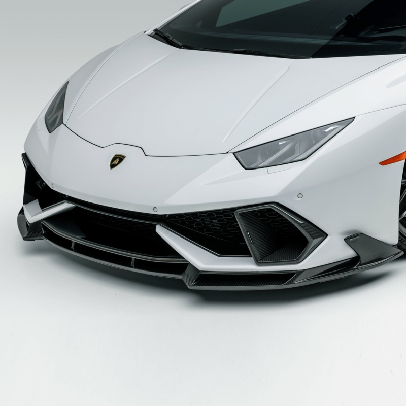 Lamborghini Huracan (LP610) Mondiale Edizione Aero Front Spoiler Carbon Fiber PP 2×2 Glossy