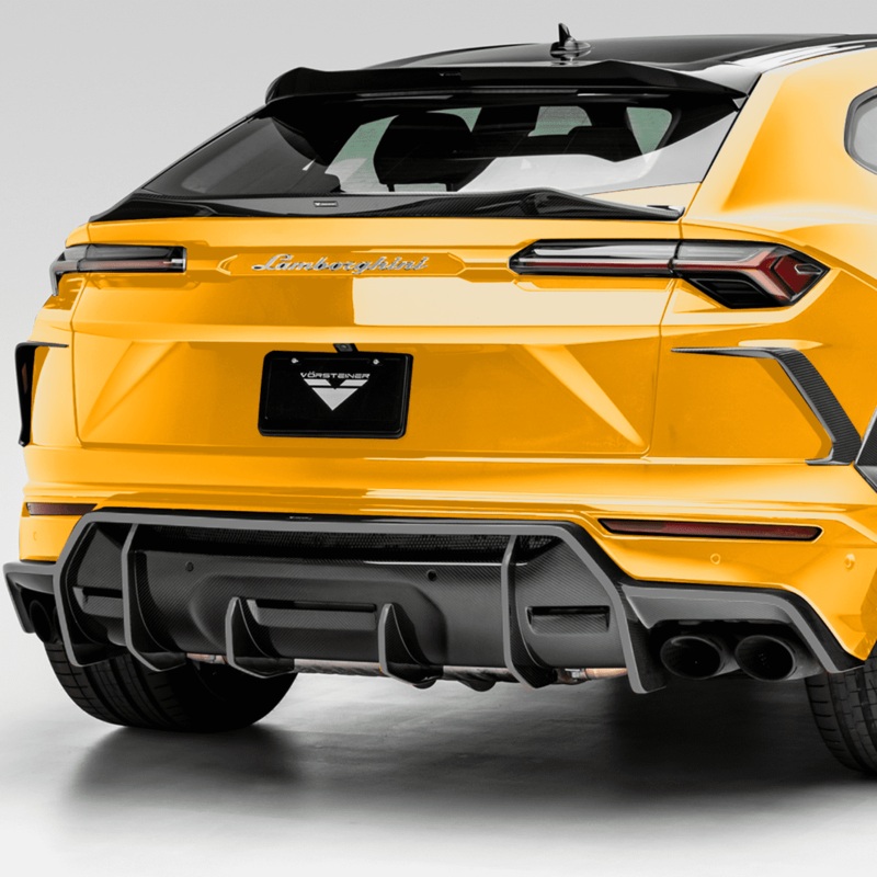Lamborghini URUS Rampante Edizione Aero Rear Diffuser Carbon Fiber PP 2×2 Glossy