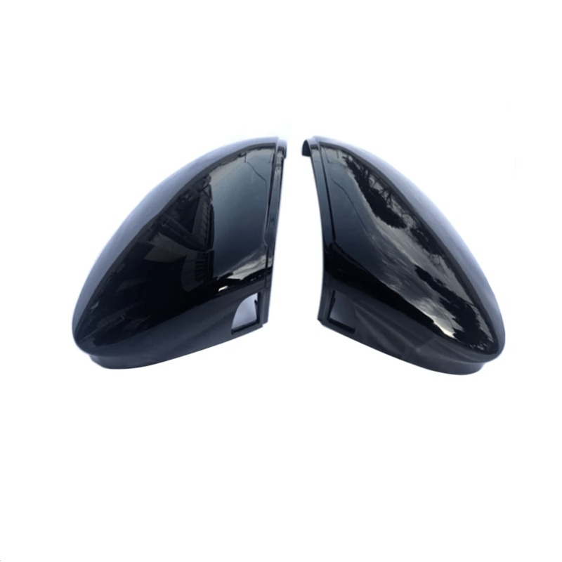 VW Golf / Golf GTI / Golf R Mk8 & Mk8.5 Gloss Black Wing Mirror Covers (2019+) No Lane Assist