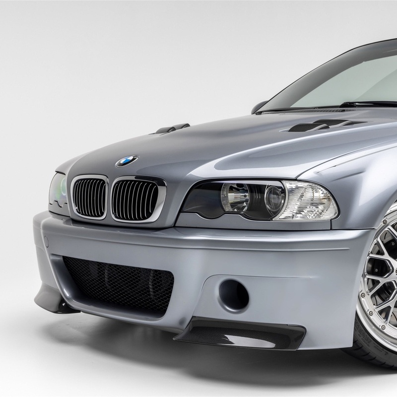 BMW E46 M3 V-CSL Aero Front Bumper by Vorsteiner Carbon Fiber PP 1X1 Glossy