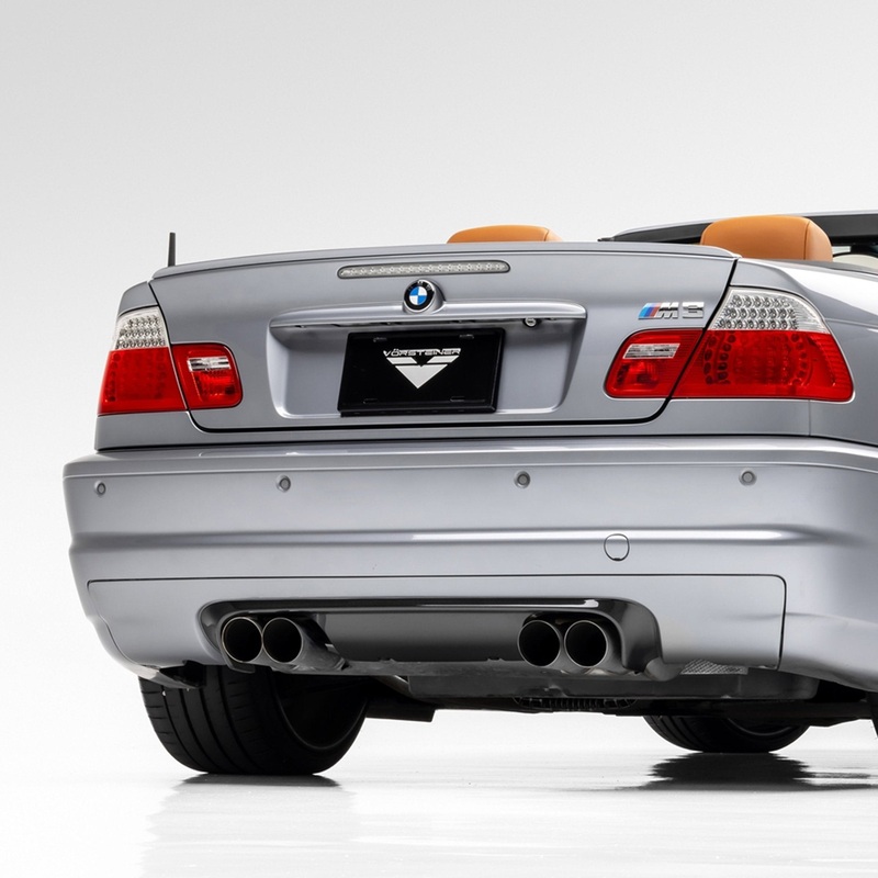 BMW E46 M3 V-CSL Aero Rear Diffuser by Vorsteiner Carbon Fiber PP 1X1 Glossy