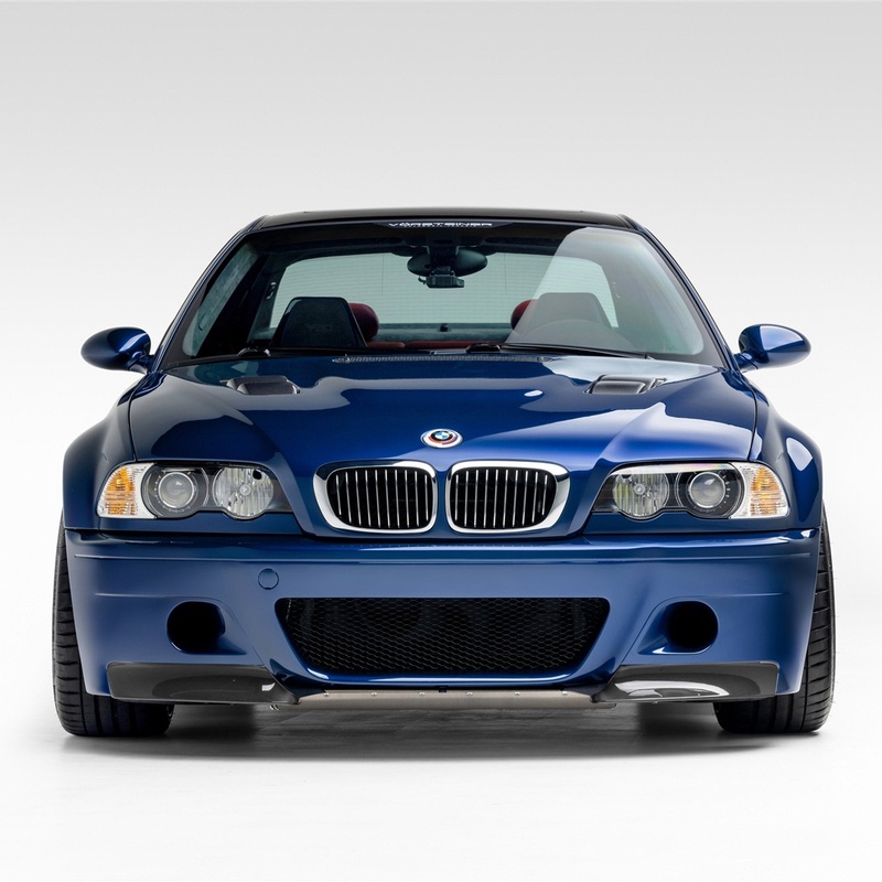 BMW E46 M3 V20 Aero Front Bumper With 2-Piece Splitter Carbon Fiber by Vorsteiner