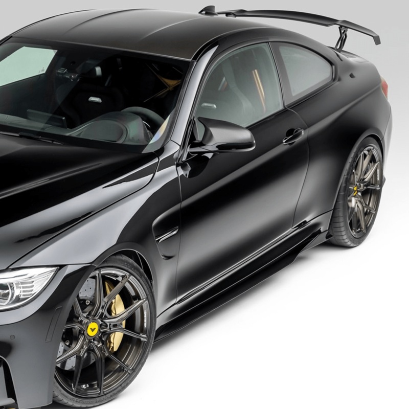 BMW F80 M3 | F82/F83 M4 GTS-V Carbon Fiber Side Blades by Vorsteiner Carbon Fiber PP 2X2 Glossy