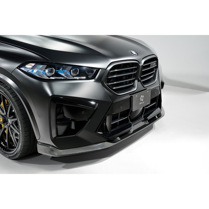 BMW X5M LCI F95 Carbon Fibre Front Splitter by 3DDesign (2023+)