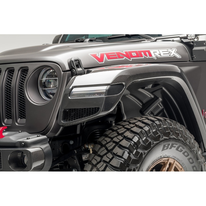 Jeep JL-JX Edition Aero Carbon Fiber Front Fenders by Vosteiner