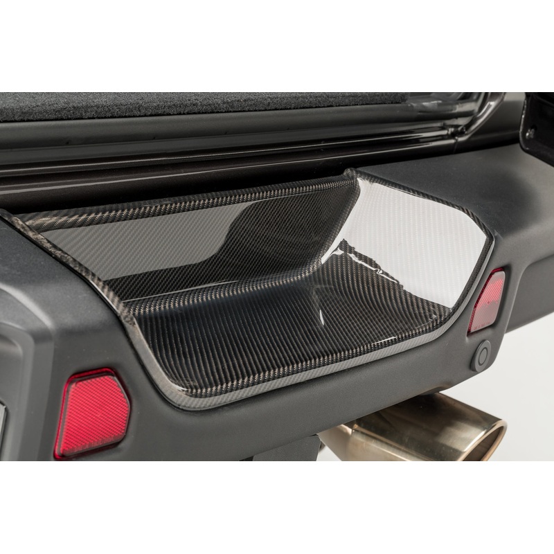 Jeep JL-JX Edition Aero Carbon Fiber Rear Bumper Tray by Vosteiner