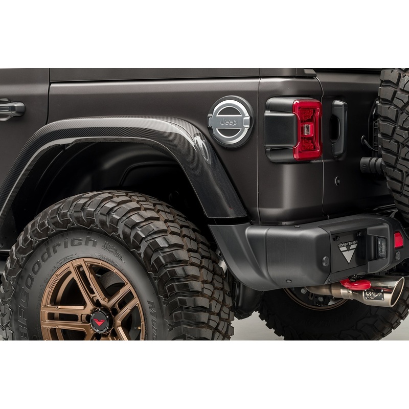Jeep JL-JX Edition Aero Carbon Fiber Rear Fenders by Vosteiner