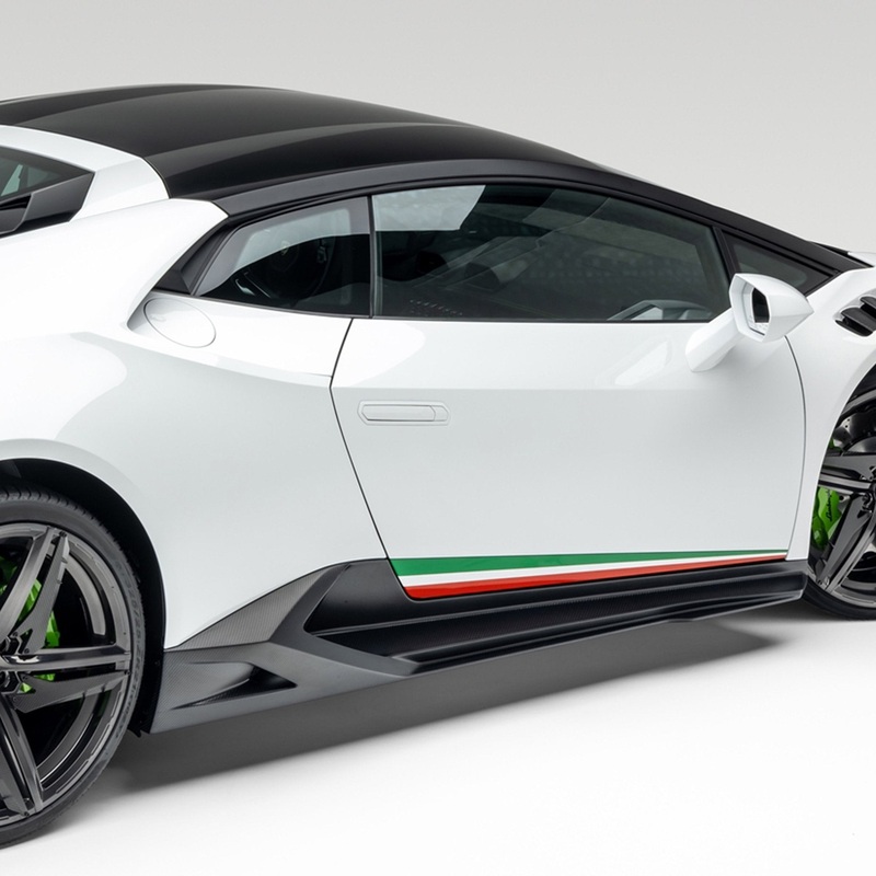 Lamborghini Huracan EVO Monza Edizione Side Blades by Vorsteiner Carbon Fiber PP 2×2 Glossy