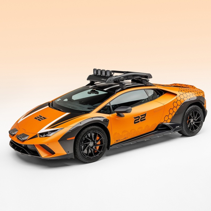 Lamborghini Huracan Sterrato VRS Aero Fender Flares Carbon Fiber by Vorsteiner Glossy Carbon Fiber PP 2×2