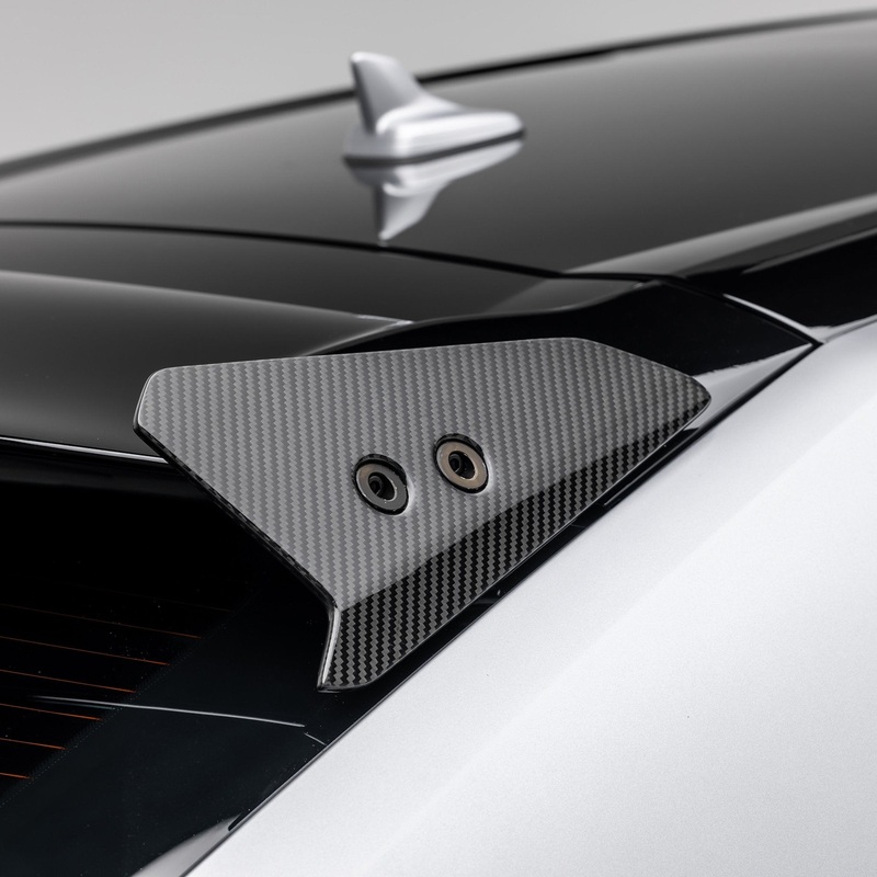 Lamborghini Urus Performante Edizione Aero Roof Spoiler End Caps by Vorsteiner Carbon Fiber PP 2×2 Glossy