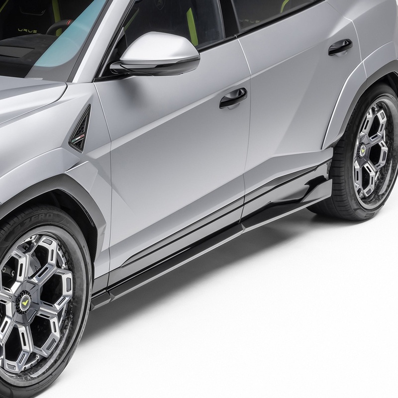 Lamborghini Urus Performante Edizione Aero Side Skirts by Vorsteiner Carbon Fiber PP 2×2 Glossy