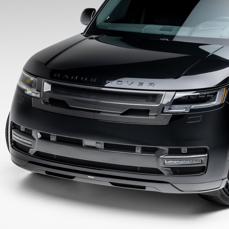 Land Rover Range Rover L460 Front Upper Grille by Vorsteiner Carbon Fiber PP 2X2 Glossy