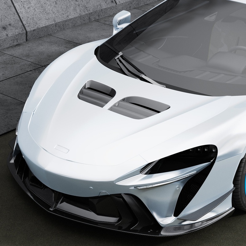 McLaren Artura GP63 Hood by Vorsteiner Carbon Fiber PP 2×2 Glossy