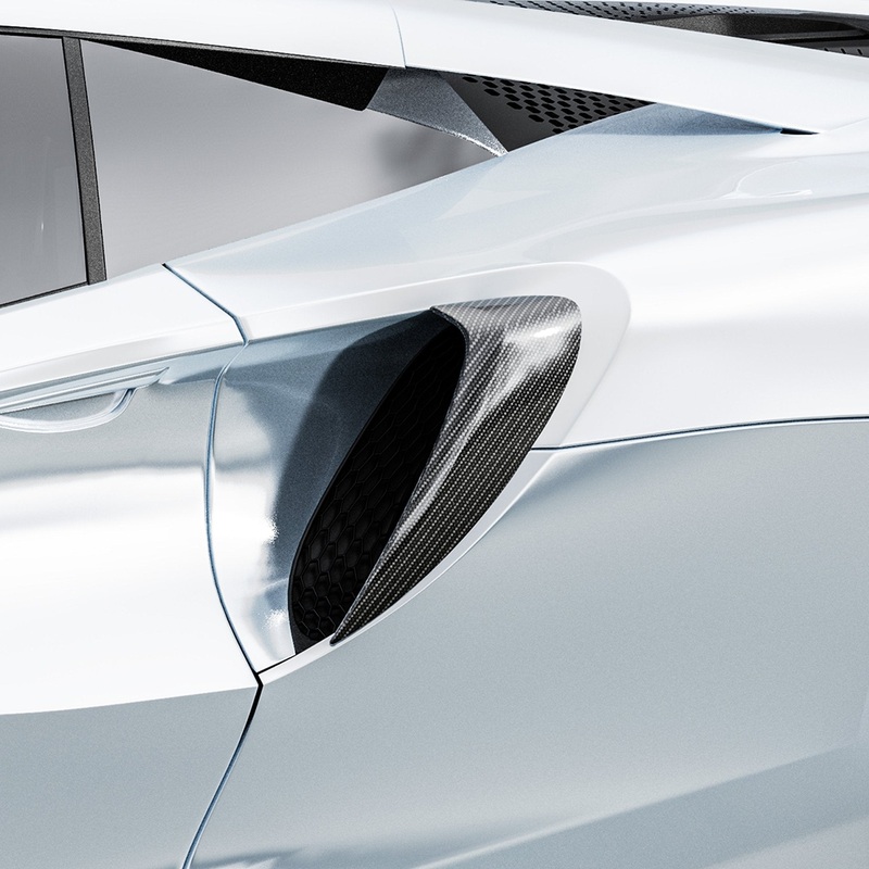 McLaren Artura GP63 Side Intake by Vorsteiner Carbon Fiber PP 2×2 Glossy