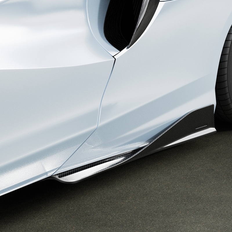 McLaren Artura GP63 Side Skirt by Vorsteiner Carbon Fiber PP 2×2 Glossy