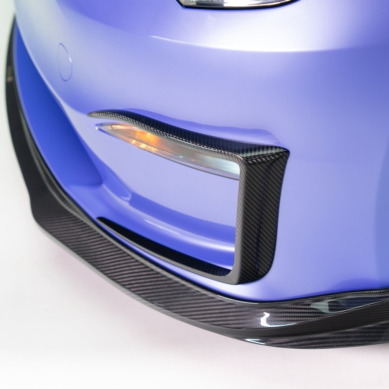 Tesla Model S Plaid VRS  Add-On Aero Bumper Flares Carbon Fiber by Vorsteiner