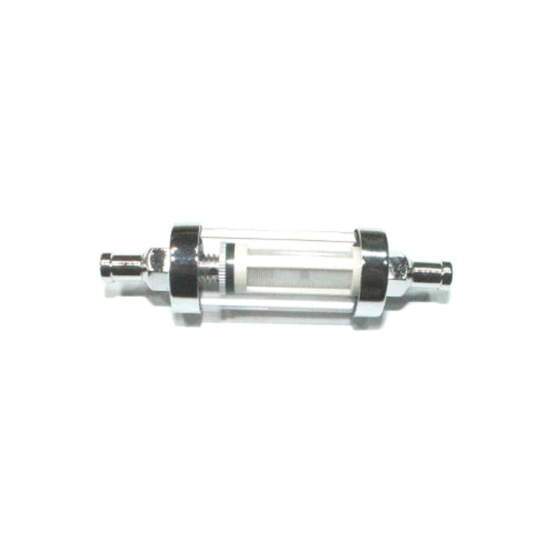 New Chrome & Clear Glass In-line Fuel Filter – NGF5608
