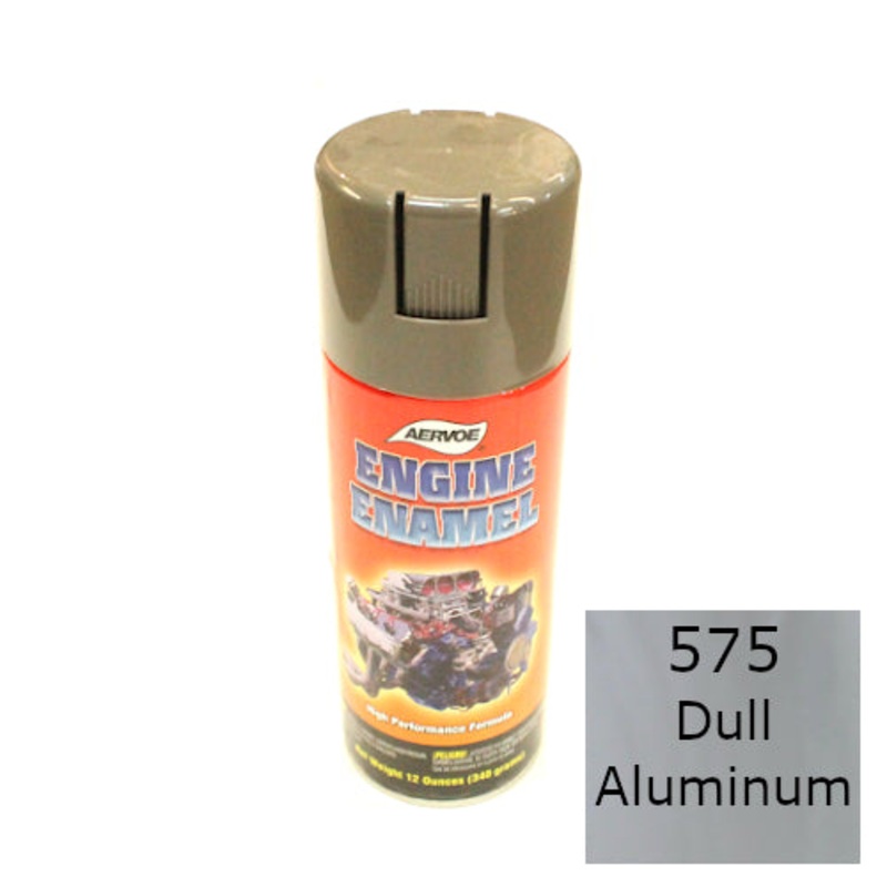 High Performance Engine Enamel 12 oz Spray Paint Can – Dull Aluminum – #575