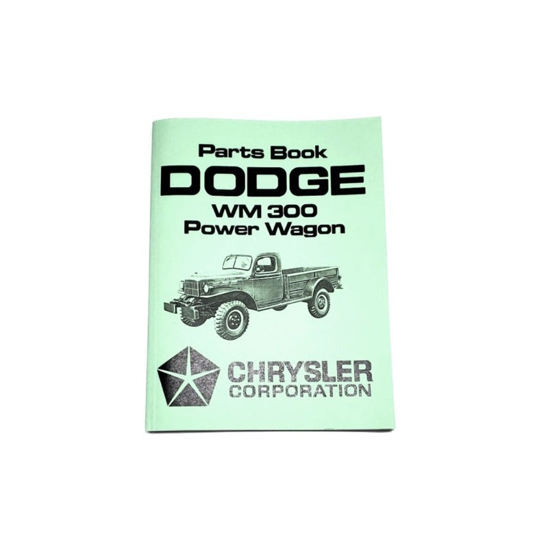 New Dodge WM300 Power Wagon Parts Book 1960-1971 – RBK-380