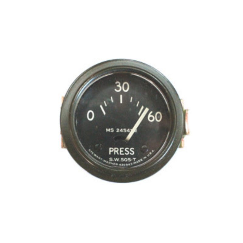 New Late Oil Pressure Gauge 24 Volt (60 lb) – MS 24541-2
