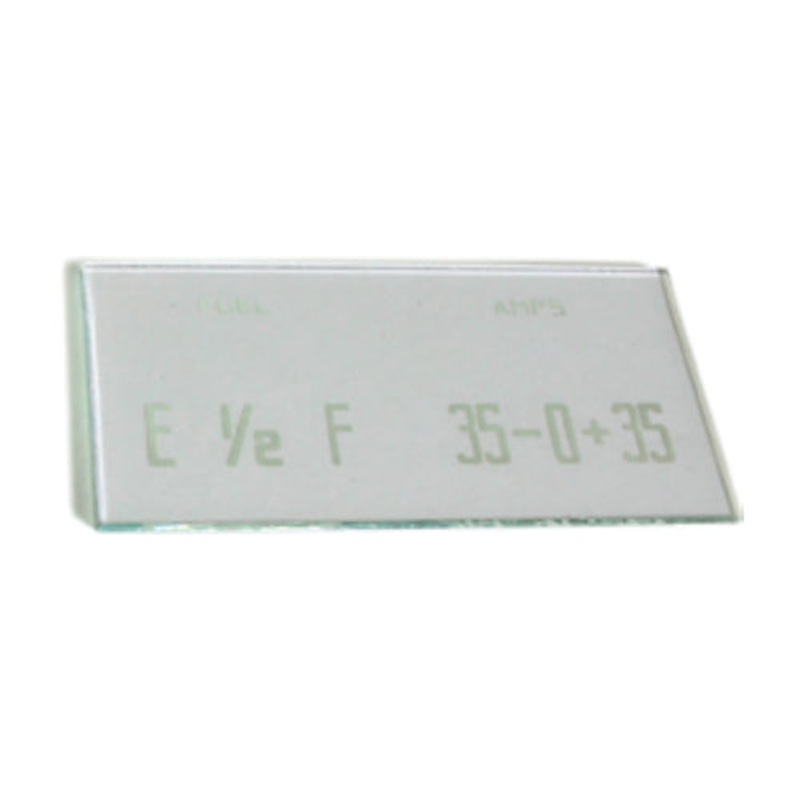 Reproduction Early Civilian Gauge Glass – Amp / Fuel – CC596902