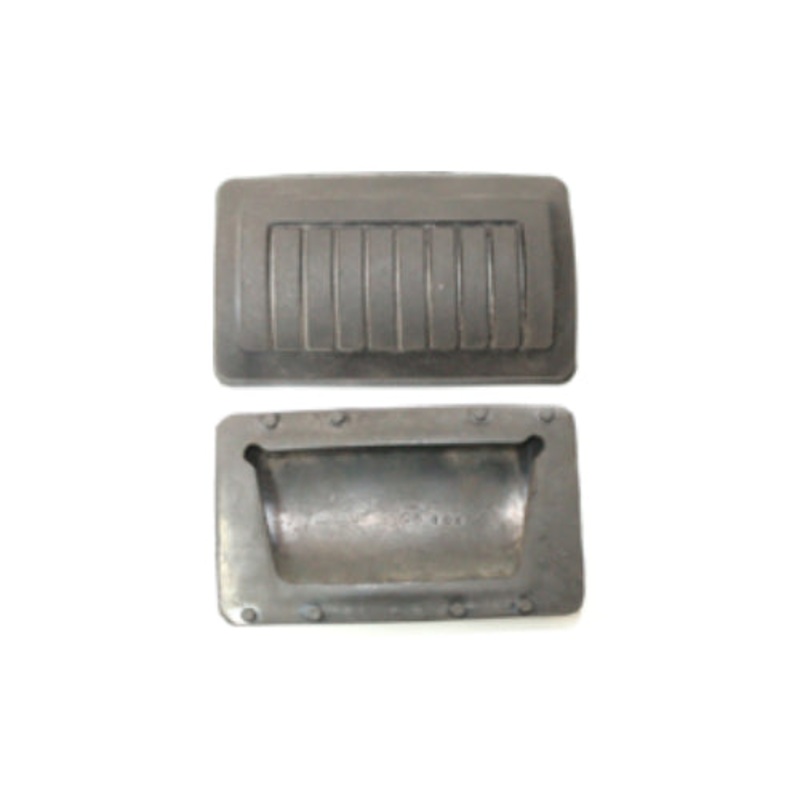 New 1969-1971 D & W-Series Clutch & Brake Pedal Cover Pad – Late Style – CC1731228-LN