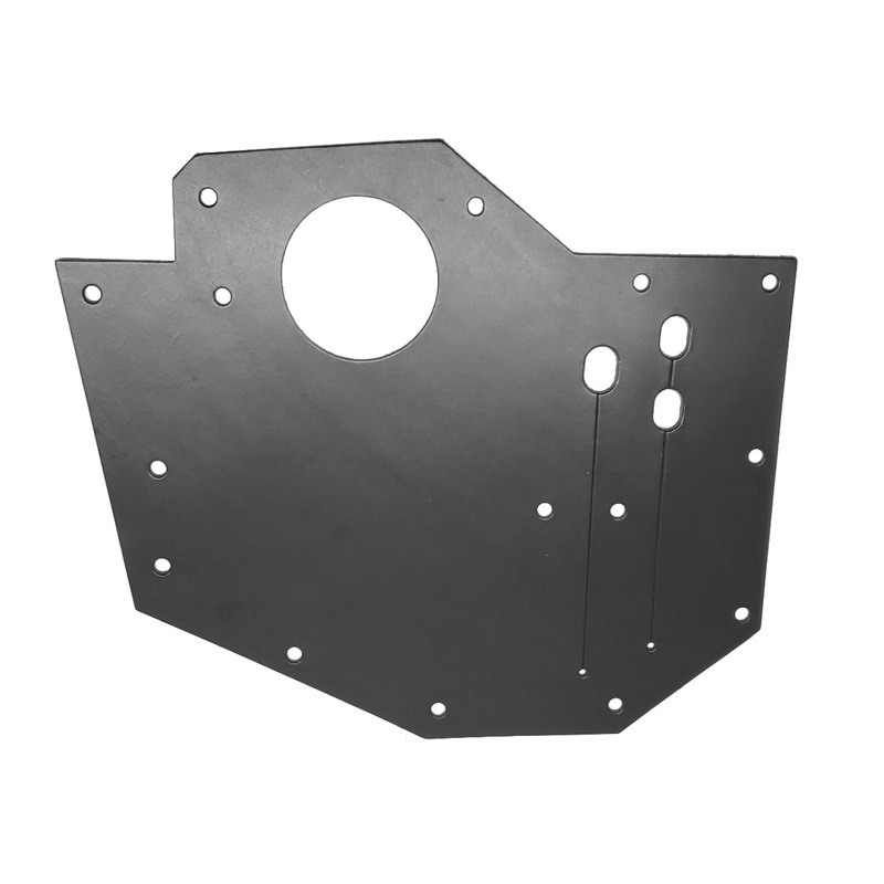 Reproduction Late Flat Fender Power Wagon T-Case/NP420 Transmission Cover Draft Pad- CC930860-L Black