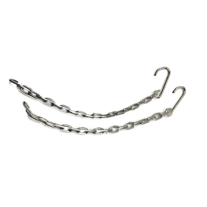 New 1951-71 Polished Stainless Steel Tailgate Chains Pair – Clear Covers  – CC1279731-SS