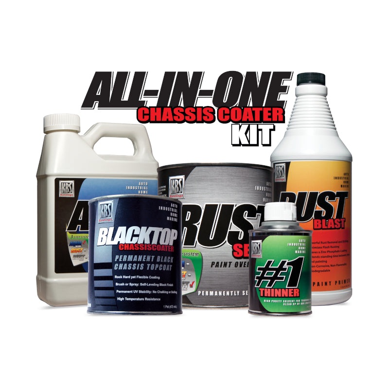 Closeout – All-In-One Chassis Coater Kit Gloss Black/Gloss Black – KBS5750101
