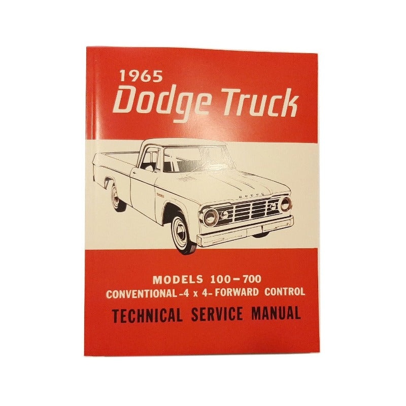 New 1965 Technical Service Manual – Models 100-700 Conventional, 4×4, Forward Control – RBK-507