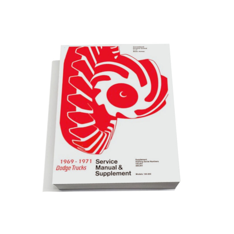 New 1969-1971 Dodge Trucks Service Manual & Supplement – RBK-511