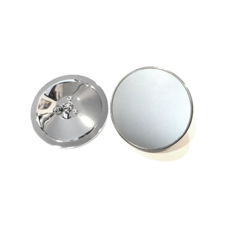 New 5-Inch Round Stainless Outside Rear View Mirror  – CC1279813-SS