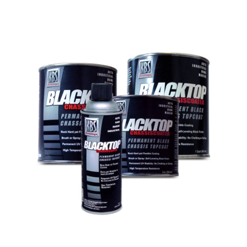 Closeout – KBS BlackTop – Gloss Black, Satin Black & Flat Black – 8 oz, 12 oz, Pint, Quart Gloss Black – 8 oz