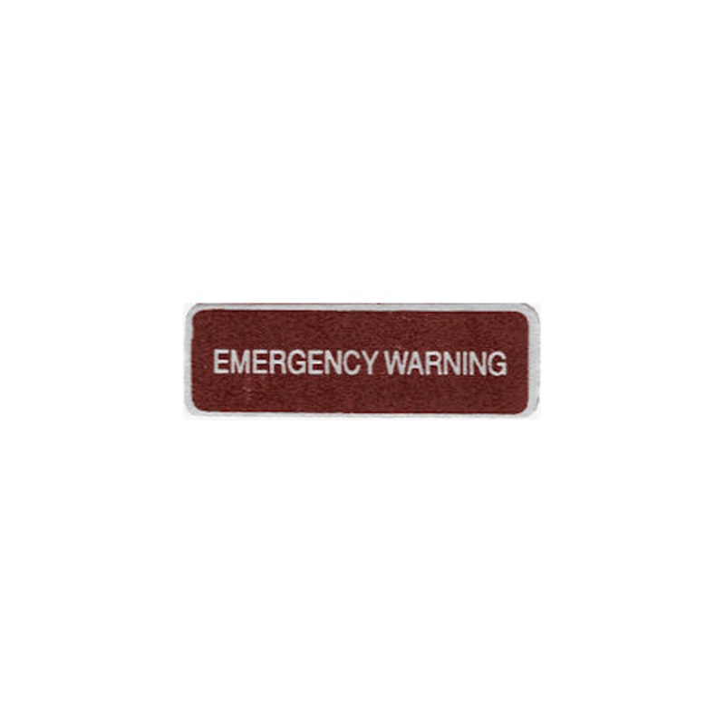 Data Plate #34 – WM300, W100/200/300/500 Flasher Emergency Warning