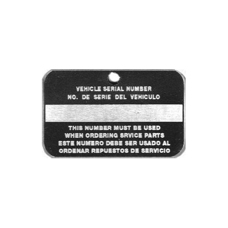 Data Plate #35 – Serial # I.D. Tag (1961-1971 Civilian Dodge)
