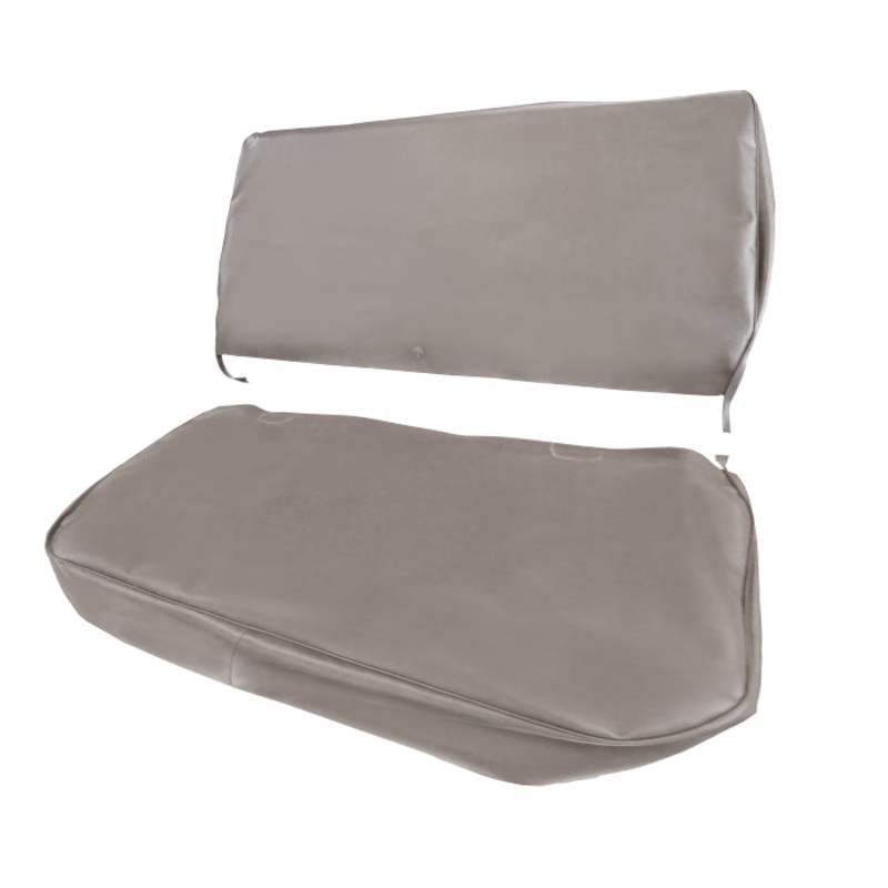 New 2-Piece Vinyl Bench Seat Cover Set – Gray – N2PBSC-GRY