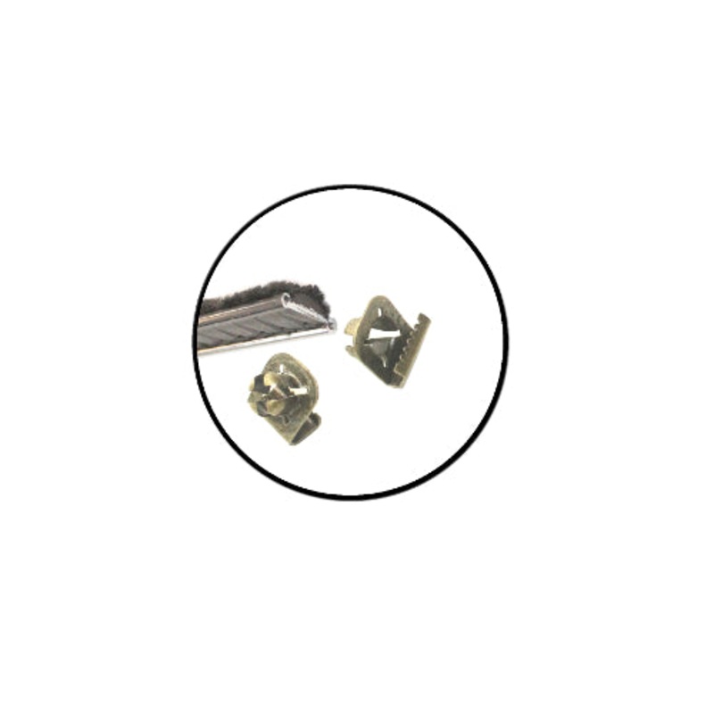 New Closed Cab Wing Vent Window Glass Sweep Set – 15-1/4 Sweeps w/Clips – NWGS2PCDG