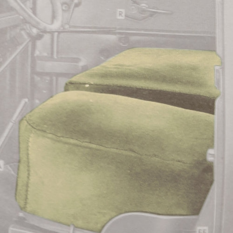 New M37 & Open Cab Variants Canvas Seat Cover Set – Rope & Grommet Type – M37OCSCS-G