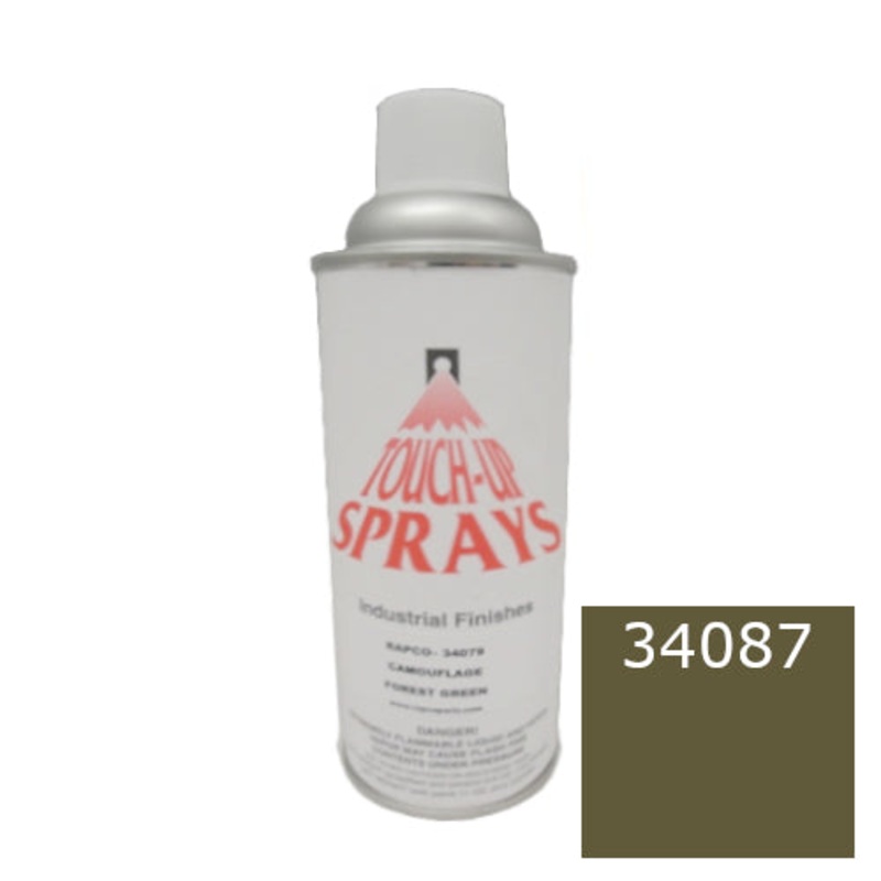Rapco Touch-Up Sprays – Industrial Finishes – 12 oz Spray Paint Can – Olive Drab Lustreless WWII – #34087