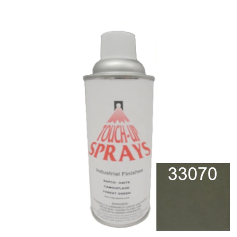 Rapco Touch-Up Sprays – Industrial Finishes – 12 oz Spray Paint Can – Olive Drab Matte – #33070