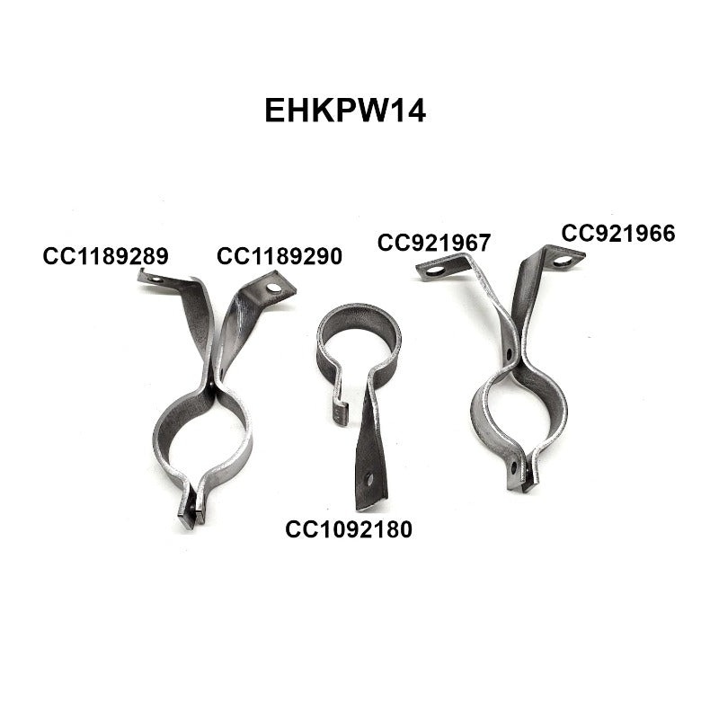 New Flat Fender Power Wagon Exhaust Pipe Bracket Set – EHKPW14