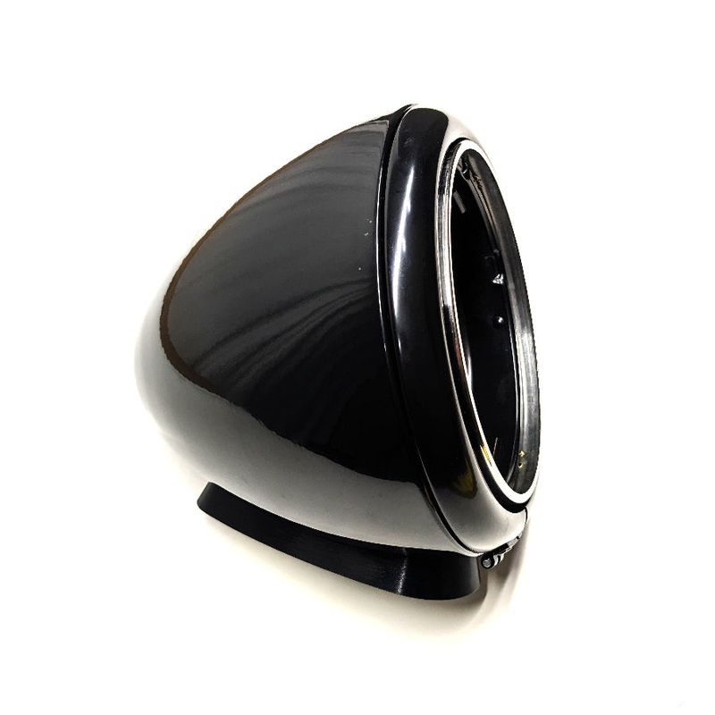 New Flat Fender Power Wagon Headlight & ABS Base Assembly – Black – CC1091638-B-ABS